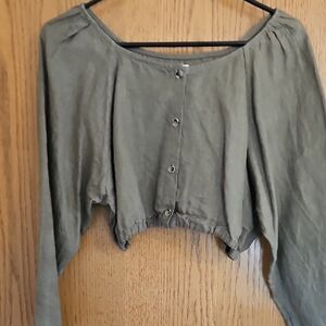 First Rite Leto Blouse, Sage, Linen